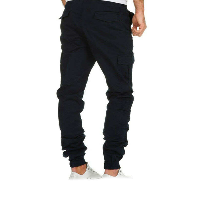 elasticated waist cargo trousers