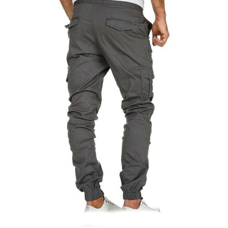 elasticated waist cargo trousers