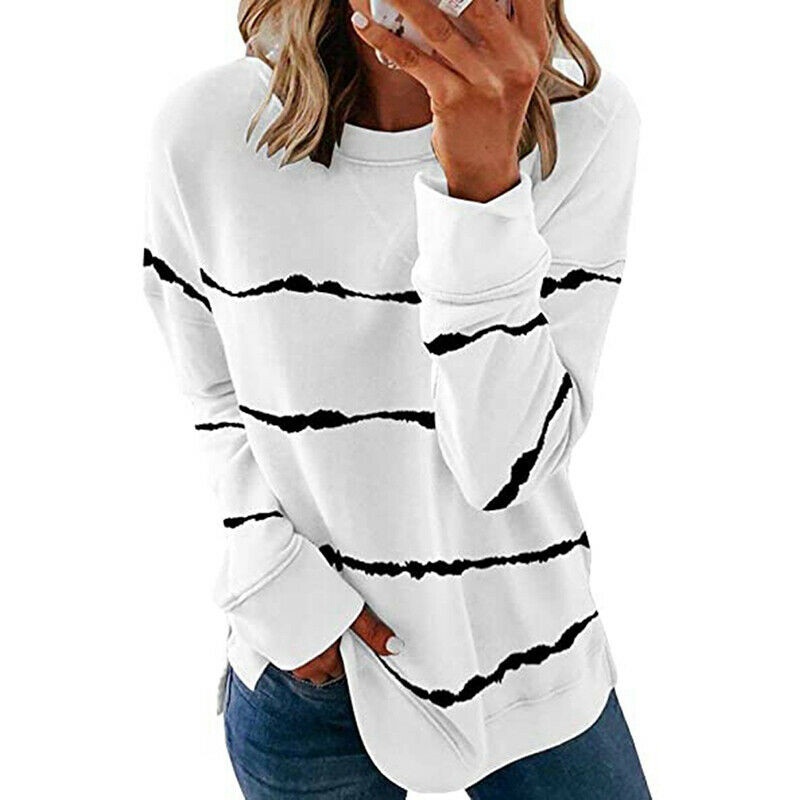 Sweater Jumper Womens Ladies Shirts Long Sleeve Pullover Tops Casual ...