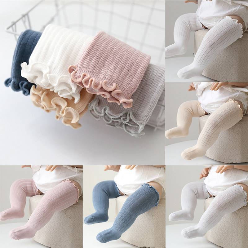 ribbed knee high socks baby
