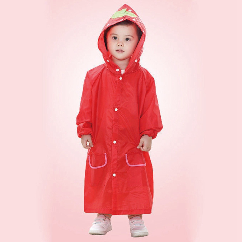 Children Raincoat Kids Poncho Cute Nursery Coat Rain Hooded Jacket | eBay