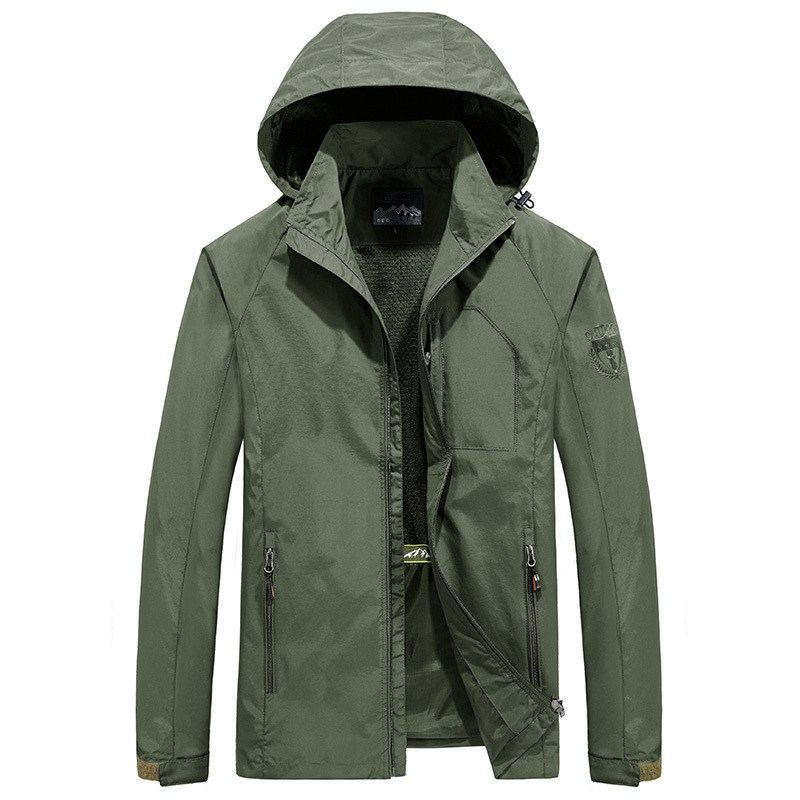 Overcoat Breathable Men Waterproof Windbreaker Hooded Jacket Outwear ...