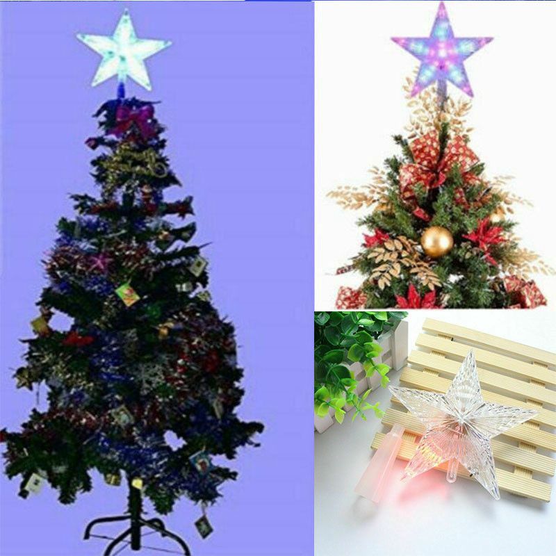 Christmas Tree Top Decor Battery Light Party Decor Xmas Decor Operated ...