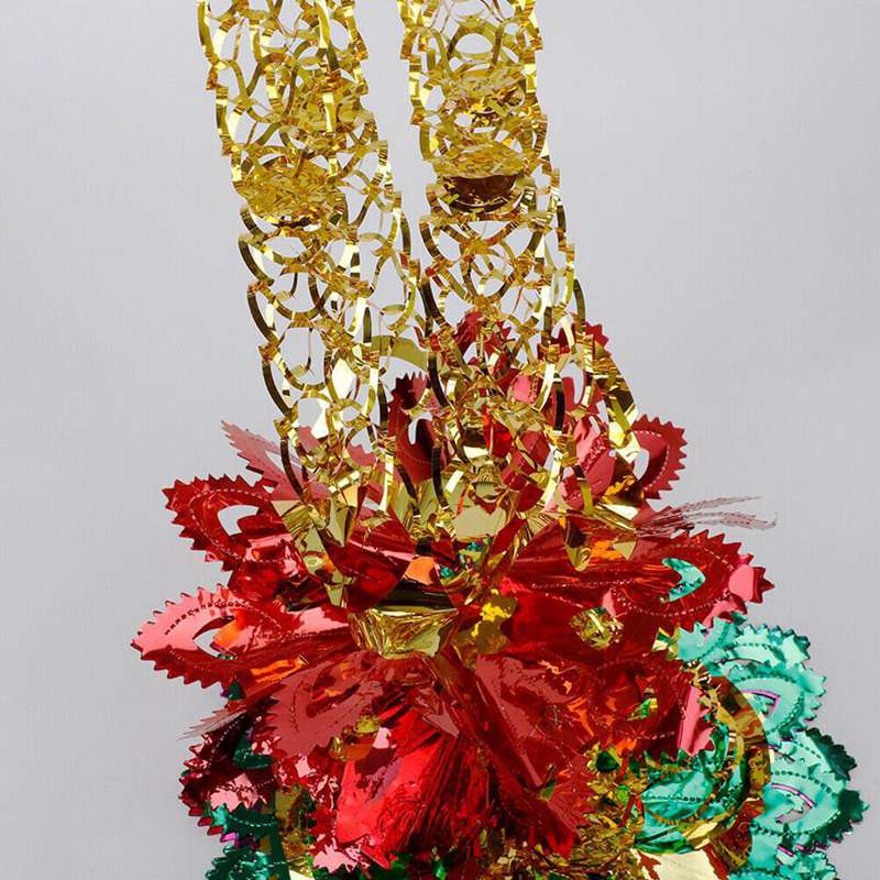 Xmas Decorations Christmas Ceiling Garland Foil Multi Colour Large 2X