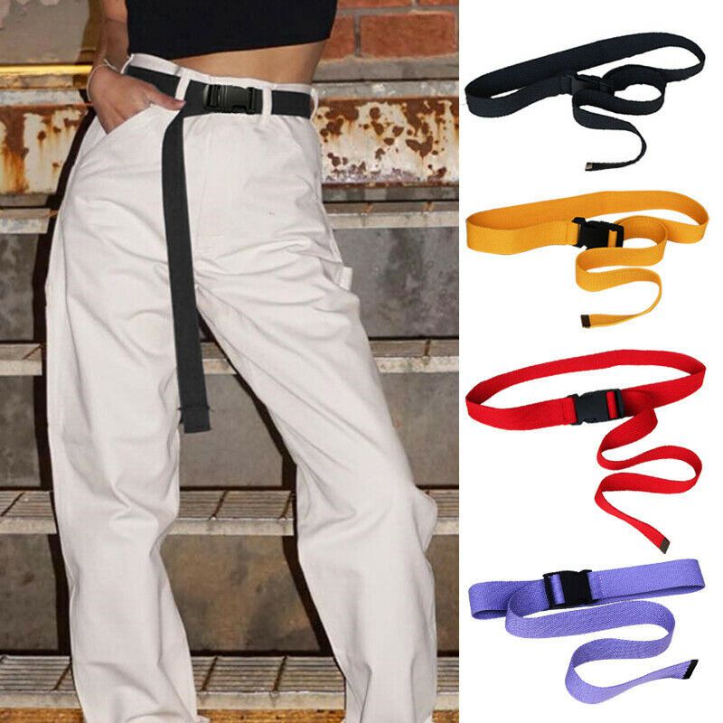 Men's 120cm Casual Military Tactical Belt – Polyester Canvas Waistband Web Belt 7 thumbnail image
