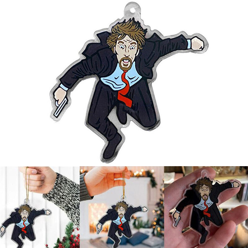 Hans Gruber Falling Off Nakatomi Plaza Die Hard Christmas Tree - Foto 5