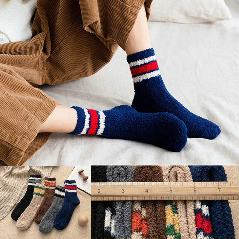 Socks Cosy Mens Warm Winter Lounge Bed Soft Fluffy 3 Pairs Socks Gift ...