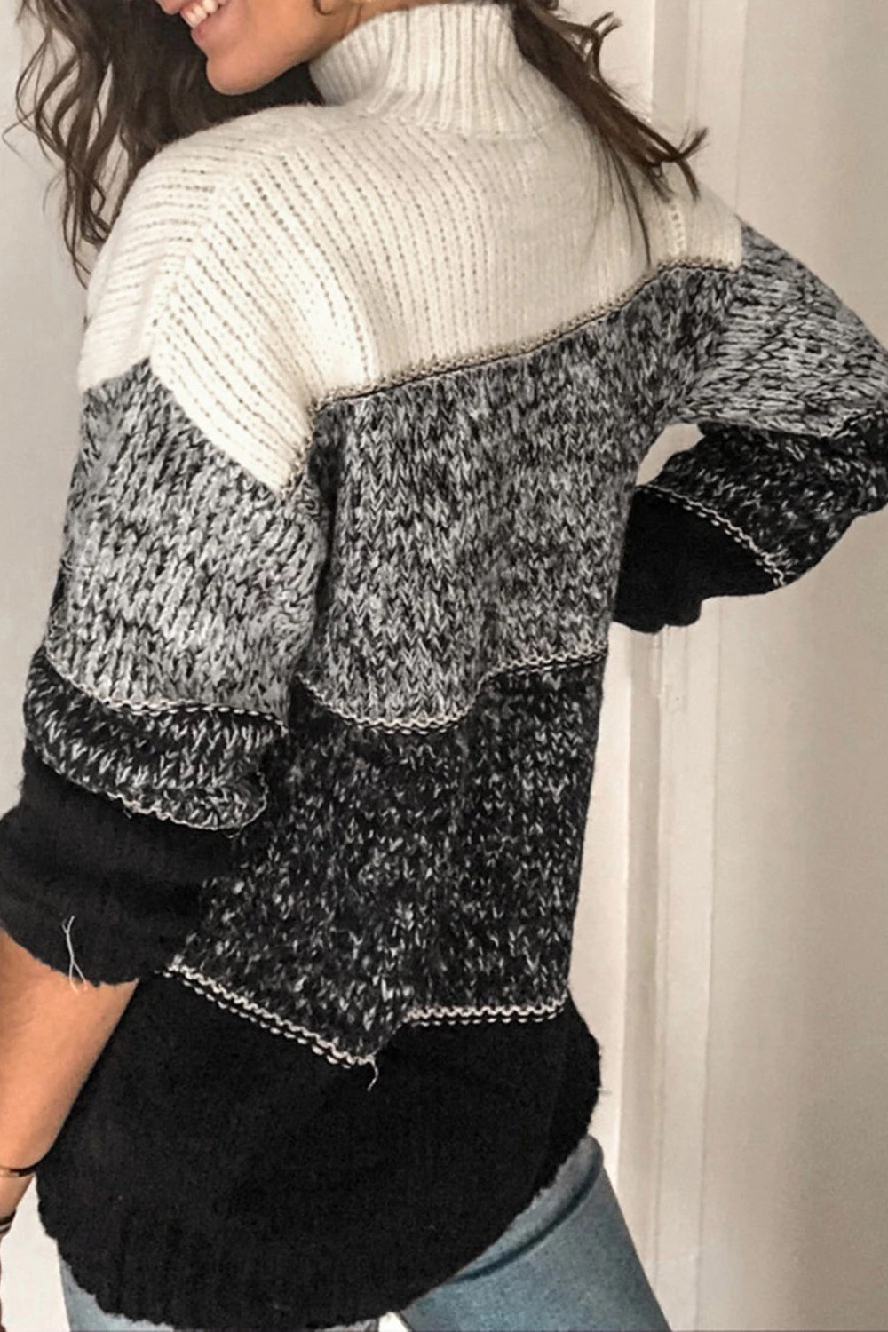 sweater pullover high neck