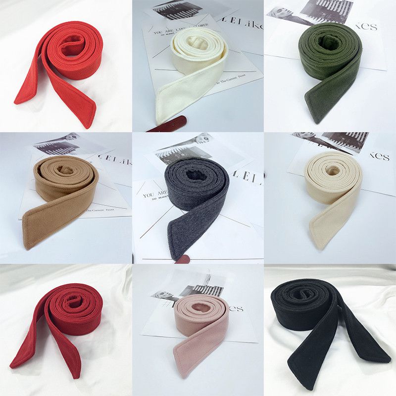 Faux Sash Overcoat Jacket Wool Trench Coat 175cm*5cm Tie ...