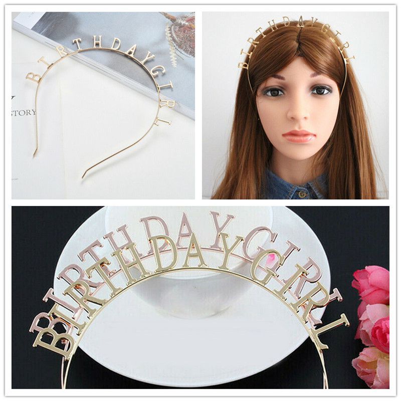 Headwear Headband Hair Accessories Headdress BIRTHDAY GIRL Tiara | eBay