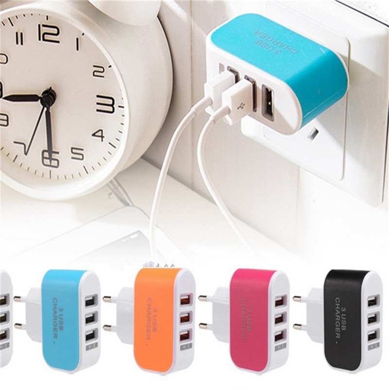 Other | European Travel Plug Adapter 3 In 1 Outlet Adaptor With 2 Usb