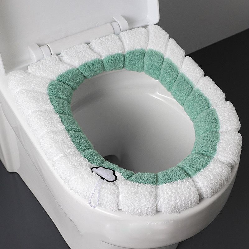 thumbnail image 2 of Bathroom Portable Adhesive Cartoon Toilet Seat Cover Cushion 4 Washable And Reusable Winter 2 of 14