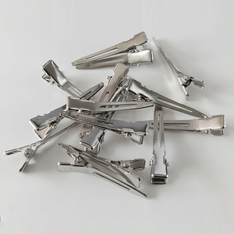 Hair Salon Curl Clips 24Pcs Pro Setting Single Prong Metal Pin For Hairdressing eBay
