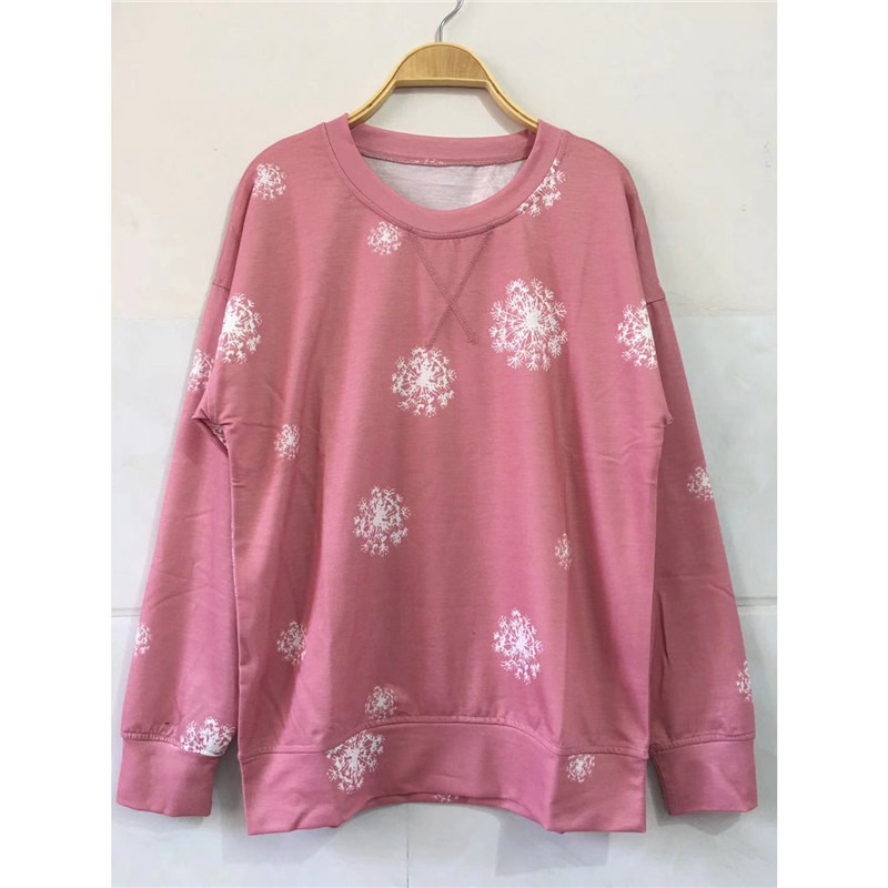 Sweatshirt Womens Jumper Tops Loose Casual Ladies Long