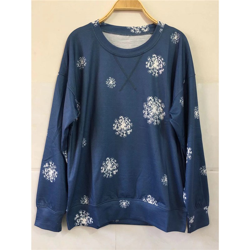 Sweatshirt Womens Jumper Tops Loose Casual Ladies Long