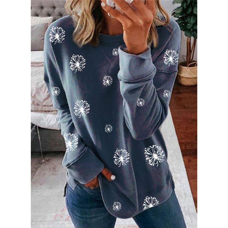 Sweatshirt Womens Jumper Tops Loose Casual Ladies Long