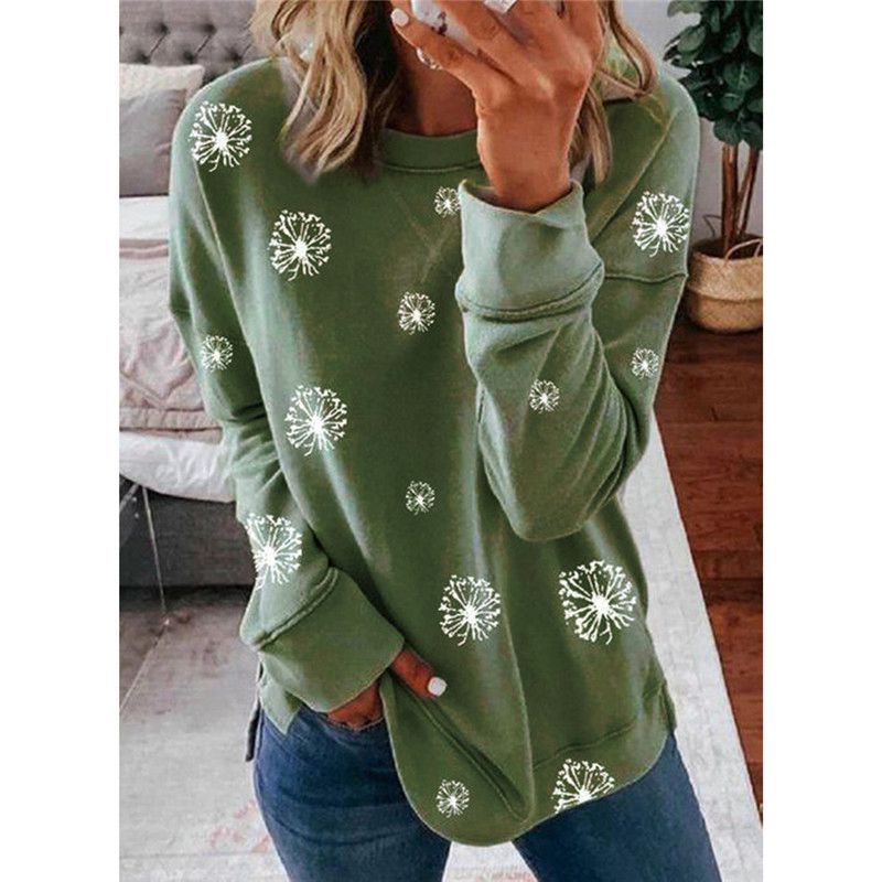 Sweatshirt Womens Jumper Tops Loose Casual Ladies Long