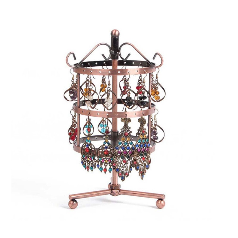 Metal Stand Earring Holder Showcase Display Rack Jewelry Storage 72
