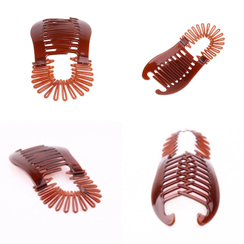 HAIR COMB CLIPS ACCESSORIES VERTICAL CLIPS FASHION BANANA PONY TAIL ...