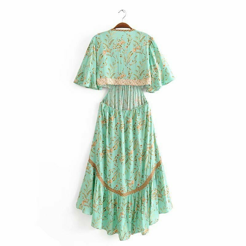Boho Holiday Party Long Maxi Dress Cocktail Sundress Summer Women Ladies  Beach | eBay