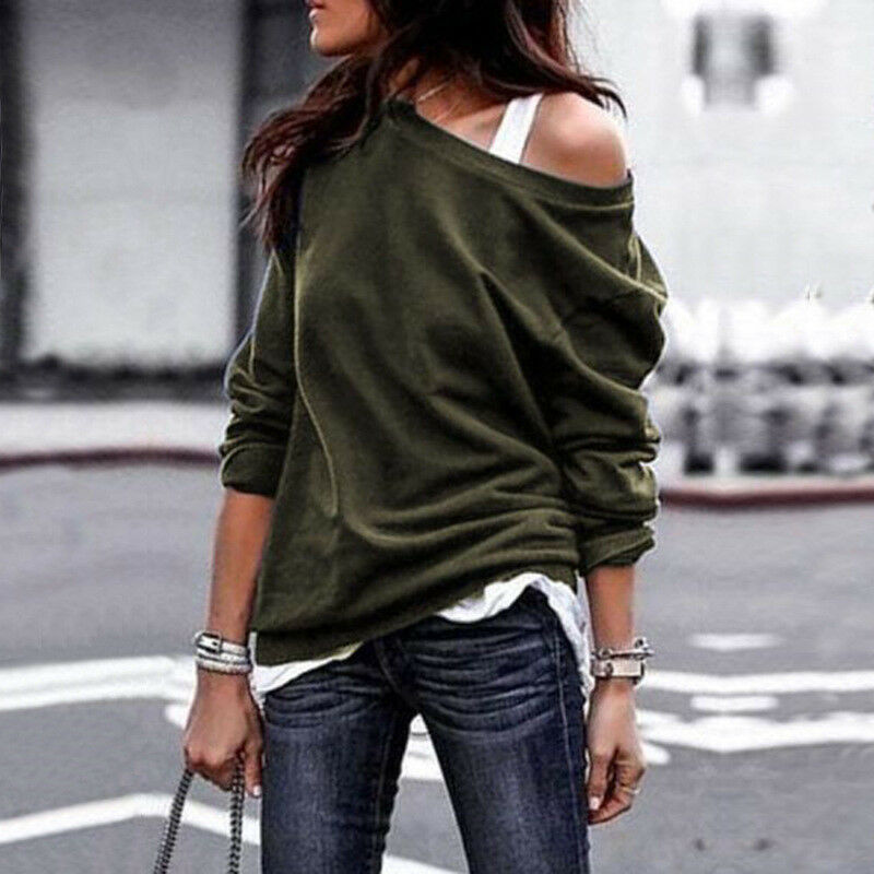 oversized off the shoulder sweater