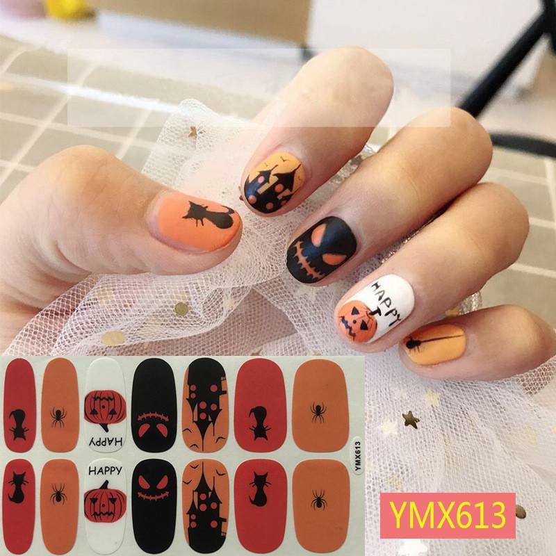 Transfers Stickers Halloween Nail Art Water Decals Moon Bats Cats Pumpkins Ebay