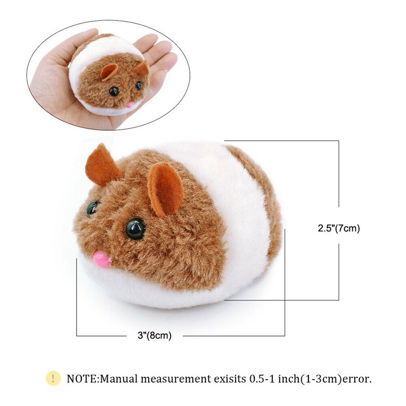 Plush Fur Toys Movement Vibrating Pull String Interactive Toy for Cats