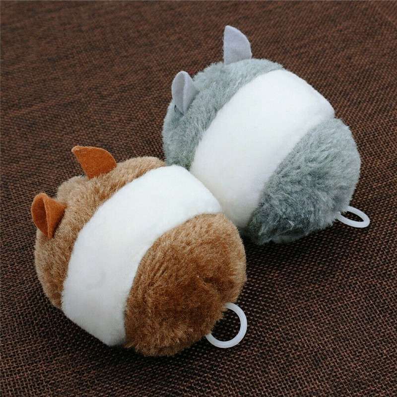 Plush Fur Toys Movement Vibrating Pull String Interactive Toy for Cats