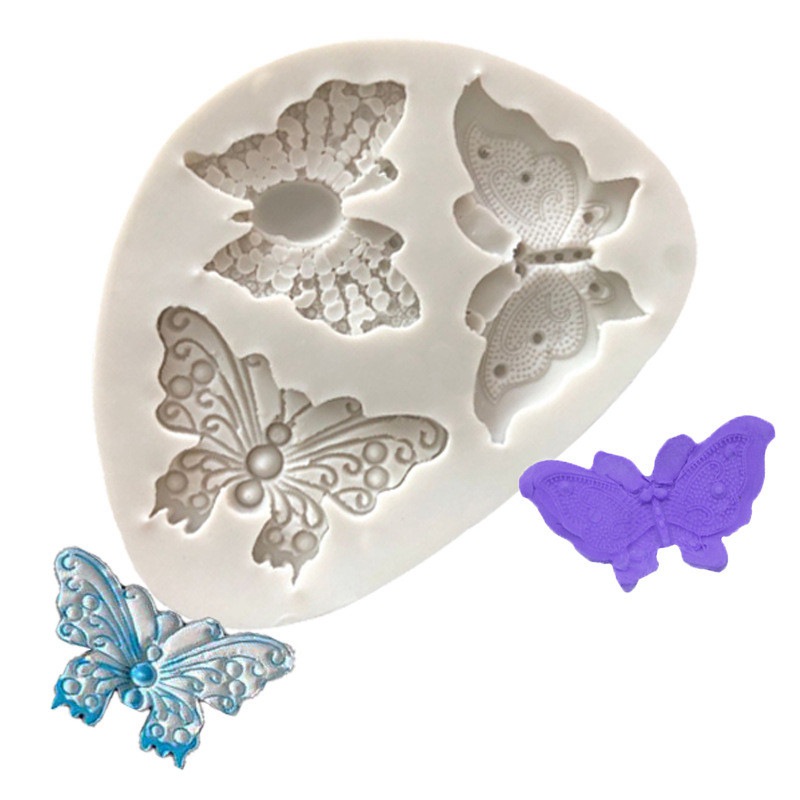 Baking Tool Decor Butterfly Cake Mold Mould Fondant Chocolate Candy ...