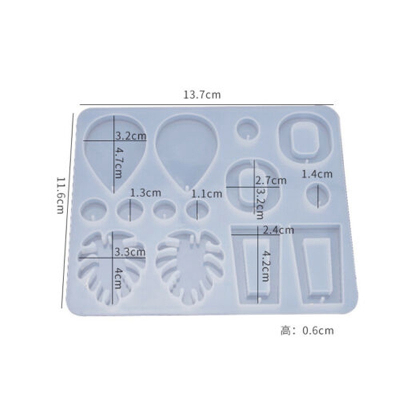 Mould Epoxy Silicone Jewelry Leaf Turtle Earring Tool Resin Mold Casting