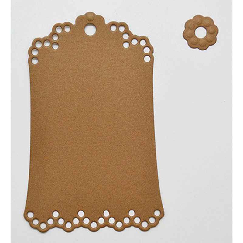 Craft stencil gift tag cutting dies metal scrapbooking embossing lace