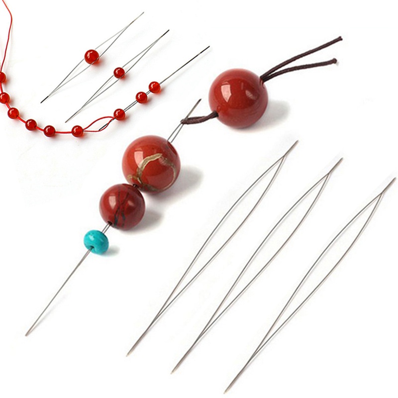 Big Eye Beading Needle 11pcs Open Beads Needles for Jewelry Making Tool Kits | eBay