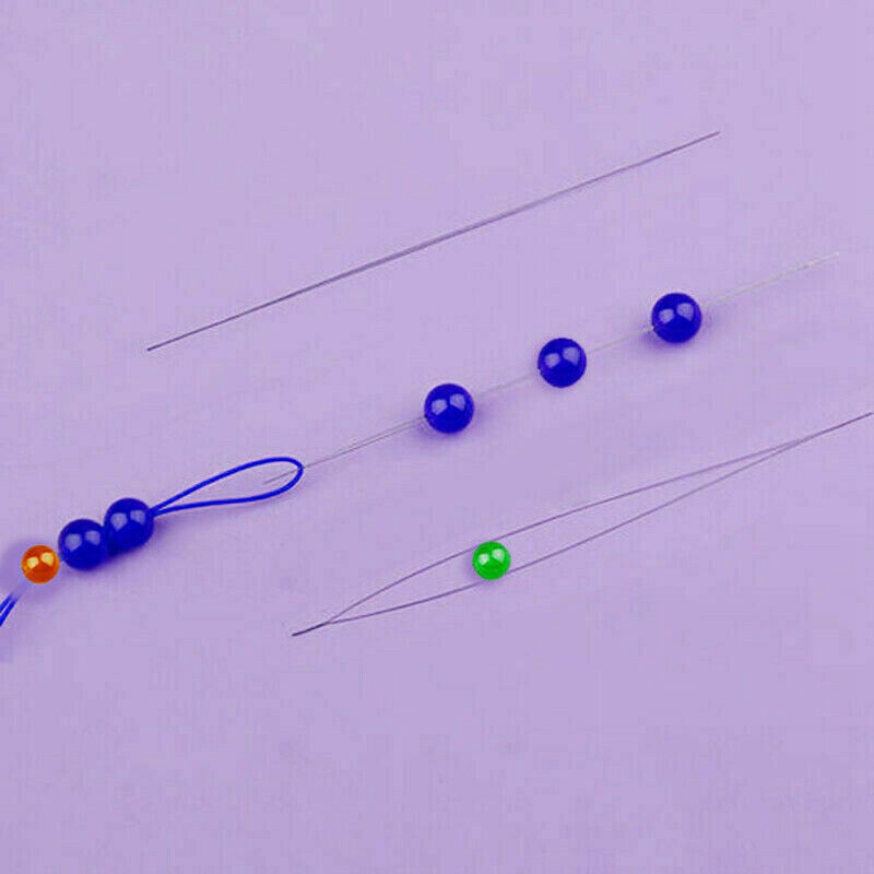 Big Eye Beading Needle 11pcs Open Beads Needles for Jewelry Making Tool