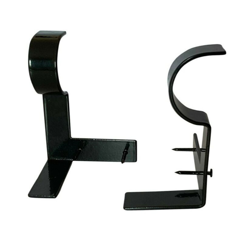 Bracket Curtain Rod Bracket Into Window Frame Single Hang Curtain Rod