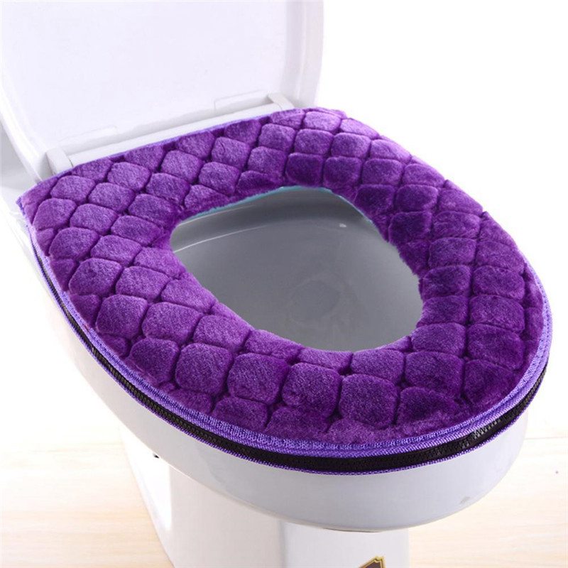 Cushion Bathroom Toilet Seat Closestool Washable Soft Warmer Mat Cover