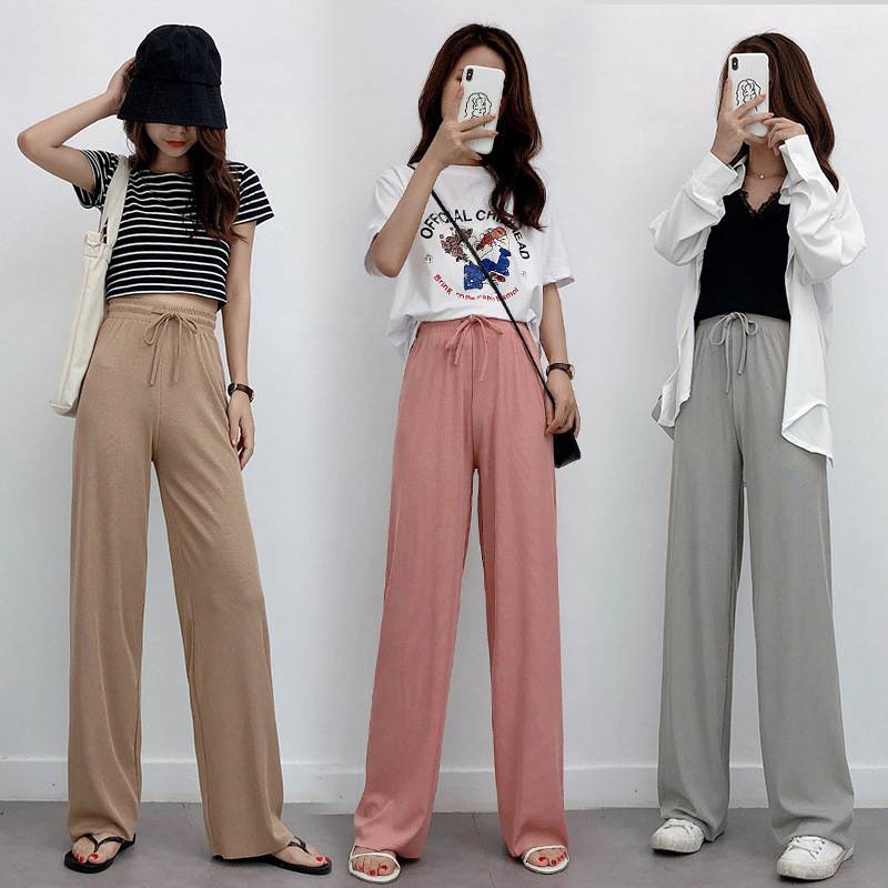 Flared Trousers Stretch Womens Pants Ladies Plus Size Wide Leg | eBay