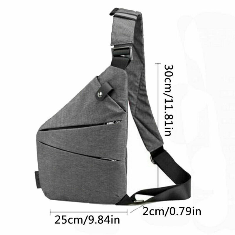 Crossbody Chest Bag Shoulder Bag Personal Pocket Waterproof Men ...