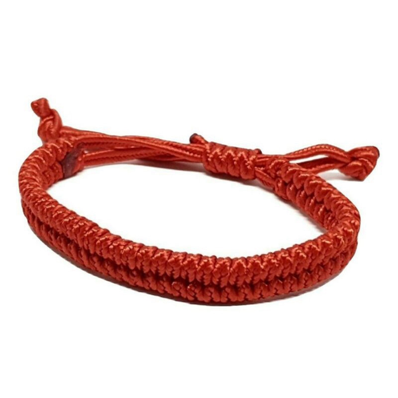 Lucky Unisex Red Chinese Bracelet Protection Feng Shui Red Adjustable Slip Cord 