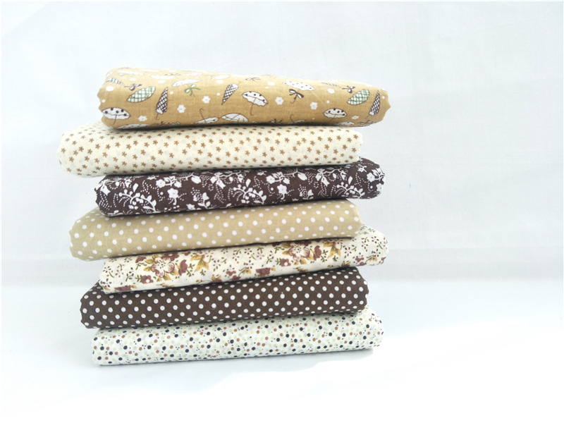 Cotton Fabric Sew Bundle Assorted DIY Craft Quilting Quilt 7Pcs 25*25 ...