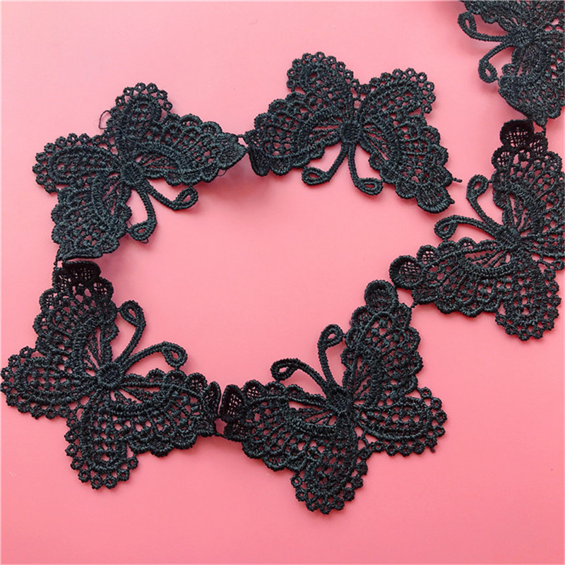Sewing Trim Ribbon Butterfly Lace Edge 2Yds DIY Craft Applique Sewing