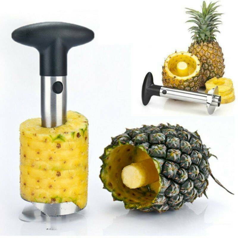 Kitchen Tool 3-in-1 Fruit Stainless Pineapple  Corer Slicer Peeler Cutter Parer