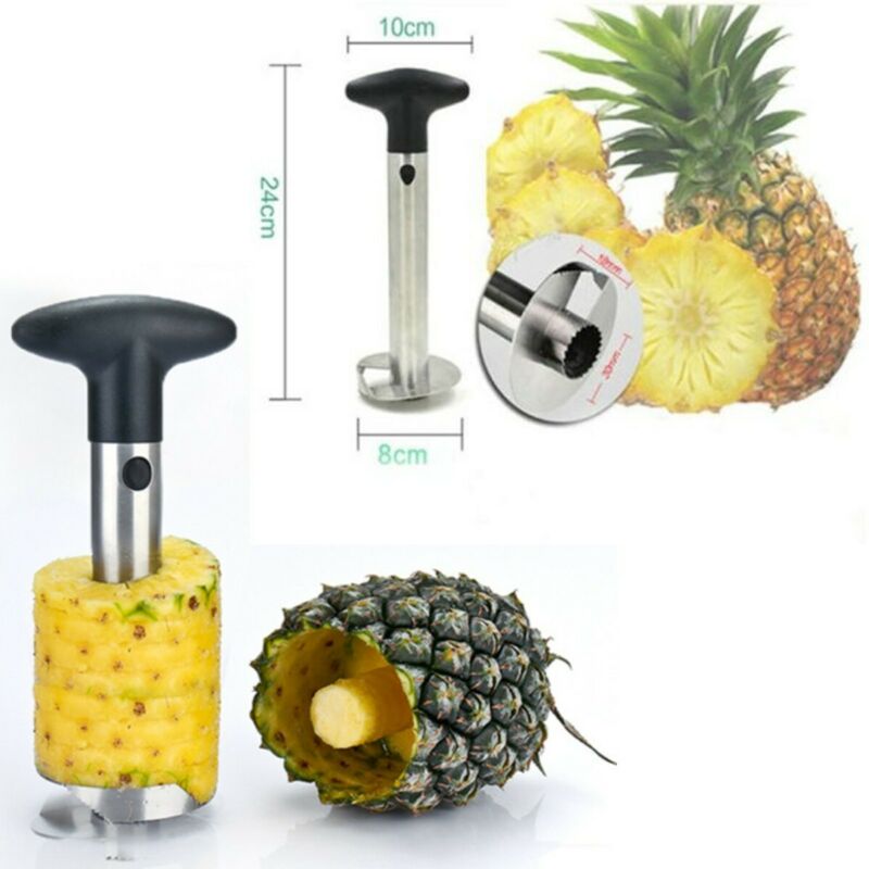 Kitchen Tool 3-in-1 Fruit Stainless Pineapple  Corer Slicer Peeler Cutter Parer