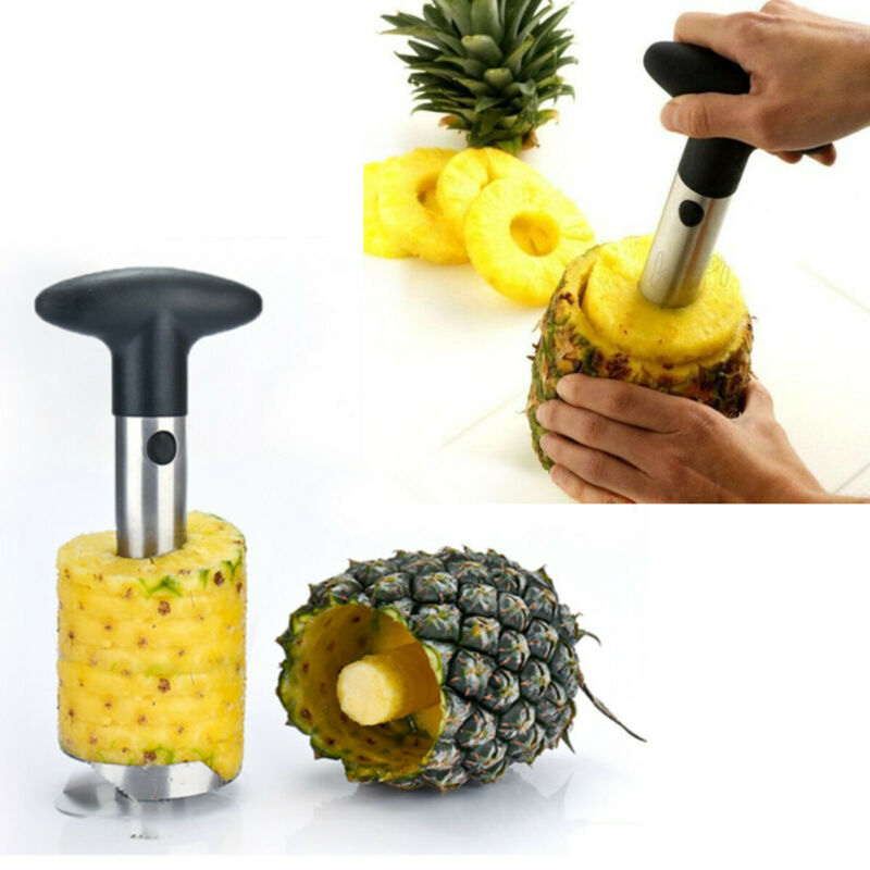 Kitchen Tool 3-in-1 Fruit Stainless Pineapple  Corer Slicer Peeler Cutter Parer