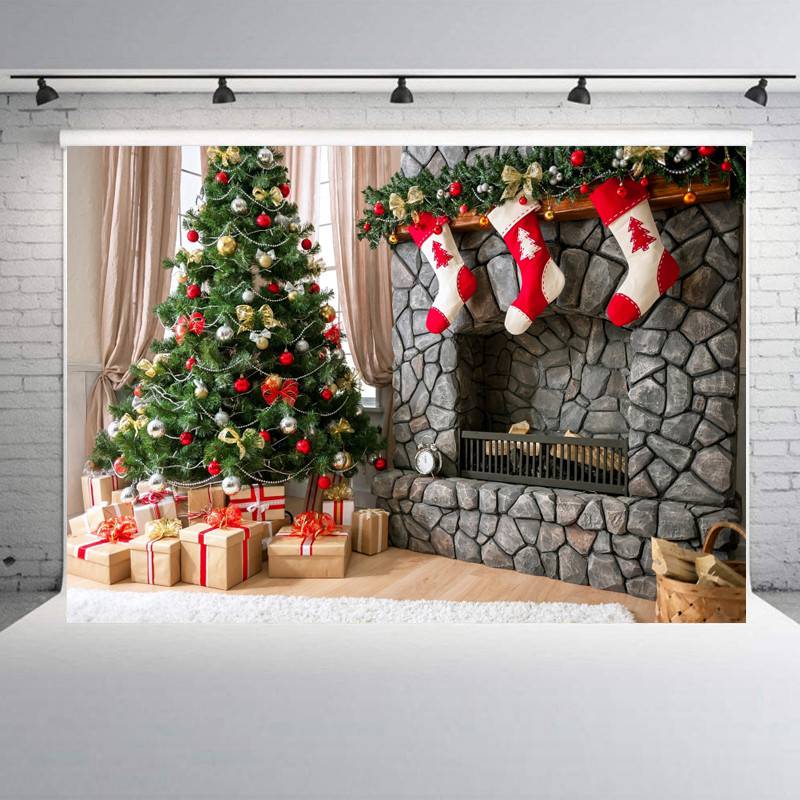 Photo Snow Vintage Xmas Background Christmas NEW Photography Backdrop | eBay