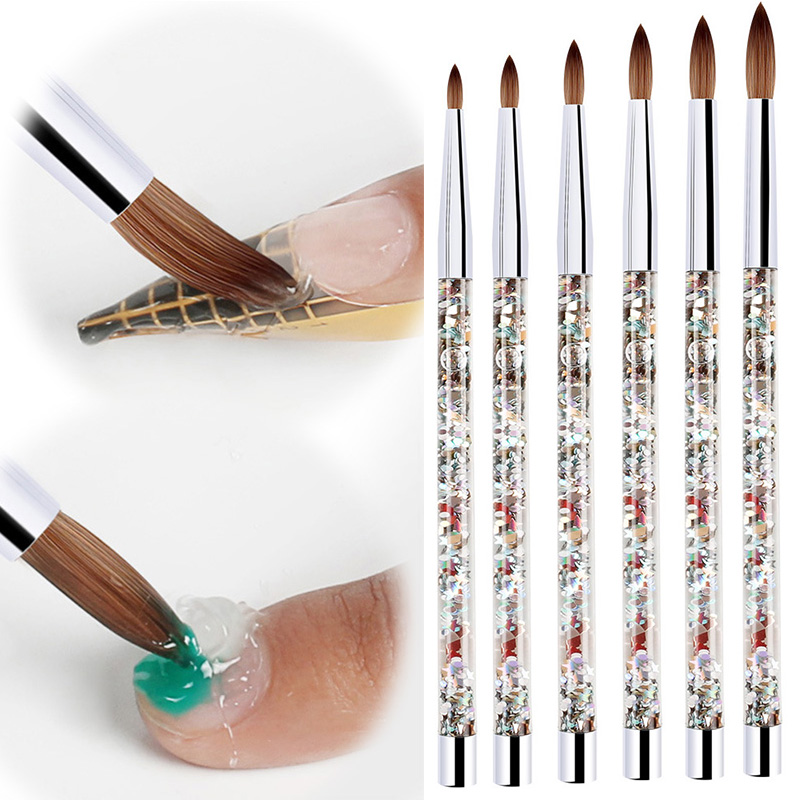 Nail Art Brush For Acrylic Acrylic Nail Brush Powder 100% Nylon