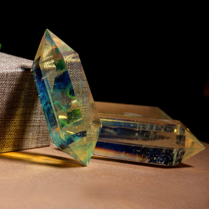 Stone Quartz Reiki Point Melting Natural Crystal Citrine