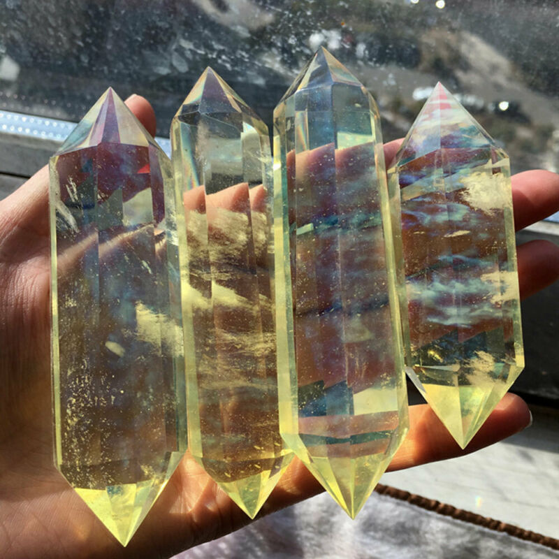 Stone Obelisk Reiki Melting Quartz Crystal Point Natural