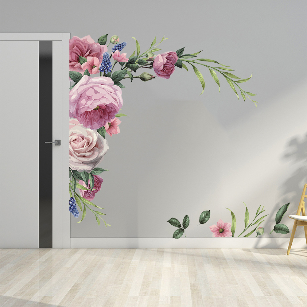 Home Sticker Decor Art Mural Wall Sticker Nursery Peony