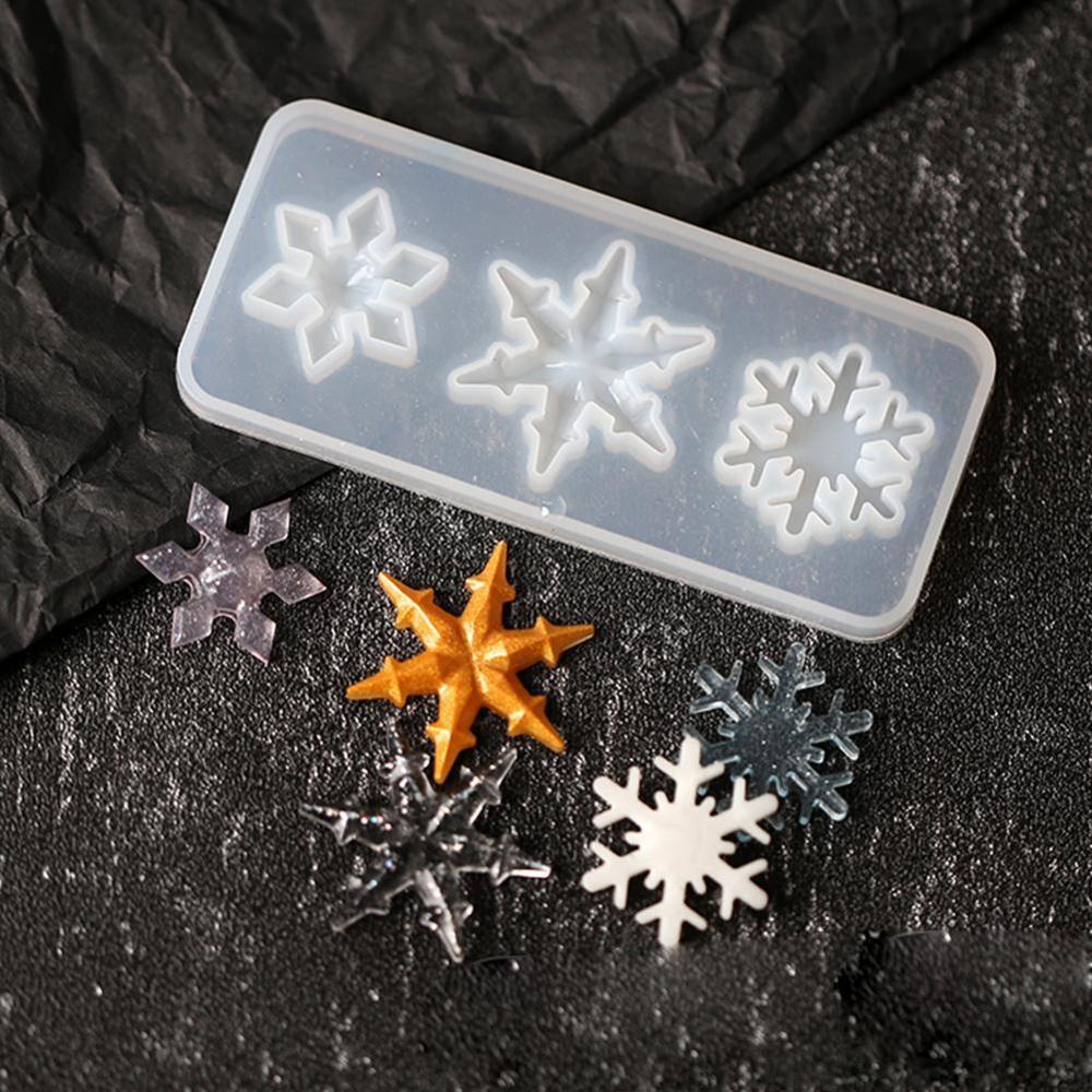 Snowflake handmade pendant silicone mold crystal epoxy mold