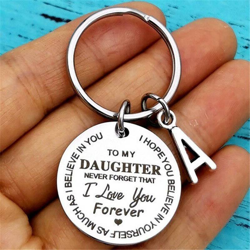 Idea for Inspirational Son/Daughter Gift Keychain Best Keyrings Father